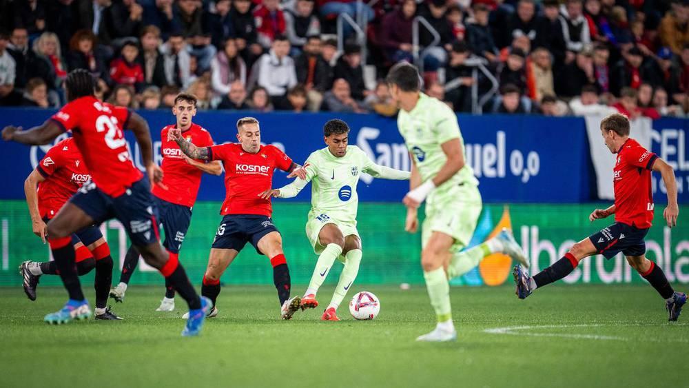 رسميا/ تحديد يوم الخميس 27 مارس الجاري موعدا لإجراء المباراة المؤجلة بين برشلونة وأوساسونا!