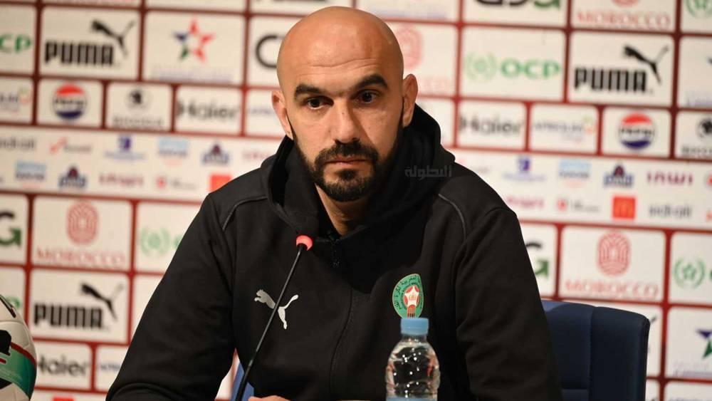 الركراكي: "نبني فريقاً لنكون في المستوى خلال 'الكان' وضمنا التأهل إلى كأس العالم بنسبة %99"