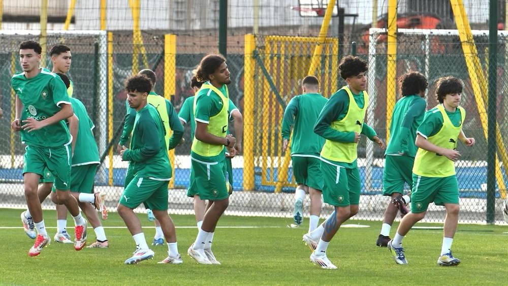 المنتخب المغربي تحت 17 سنة يخوض مِرانه ما قبل الأخير بصفوف مكتملة قبل مواجهة جنوب أفريقيا في ربع نهائي كأس أفريقيا