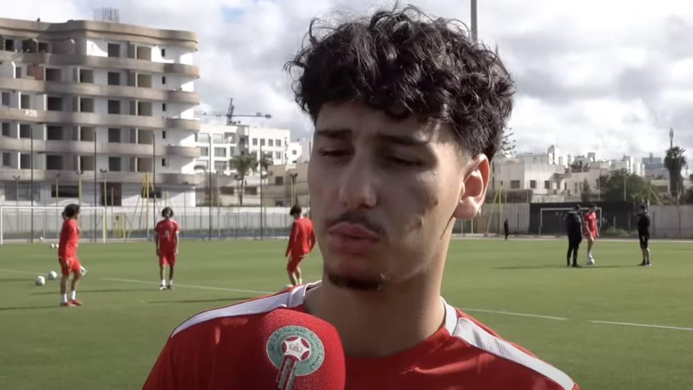 آدم العليوي (لاعب المنتخب المغربي للفتيان): "سنحاول التسجيل في وقت مبكر أمام الكوت ديفوار"
