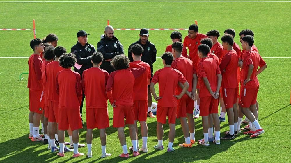 "كان تحت 17 سنة"/ المنتخب المغربي يختتم تحضيراته بإجراء آخر حصة تدريبية تأهبا لمواجهة الكوت ديفوار