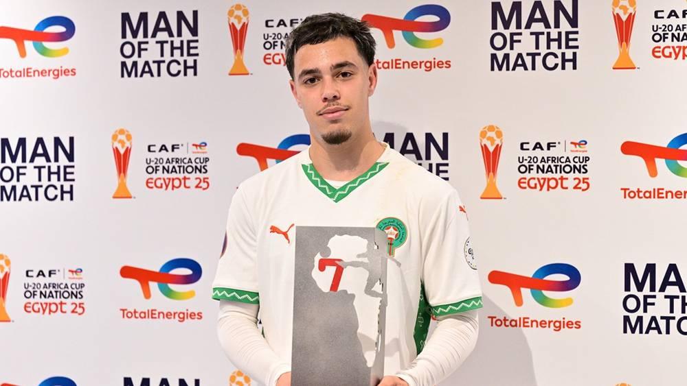 عثمان ماعما ينال جائزة "رجل المباراة" بين المغرب وكينيا ضمن كأس أفريقيا تحت 20 سنة