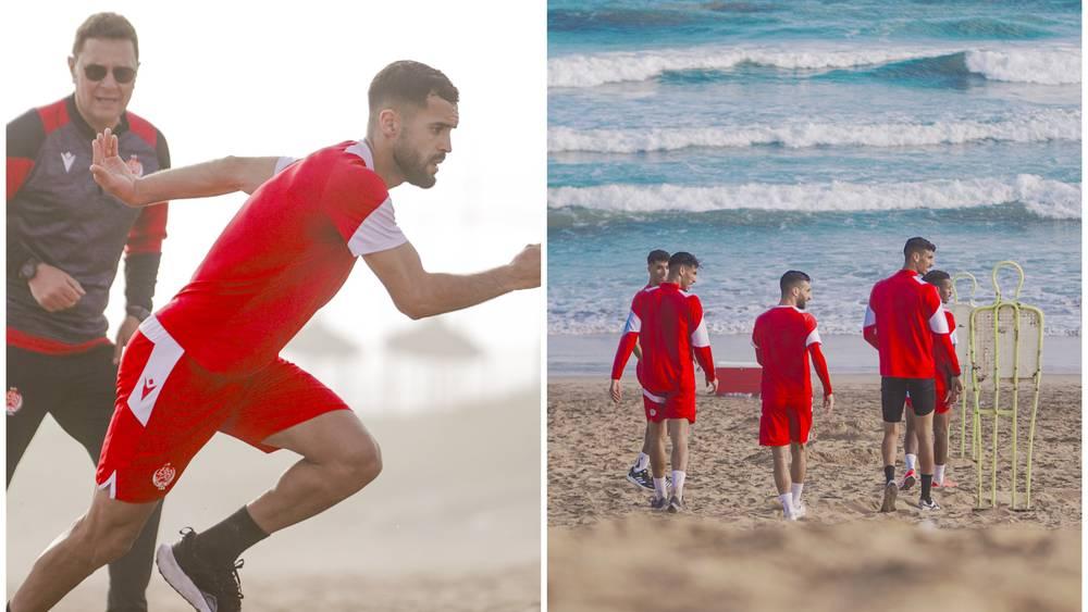 تحت قيادة بنهاشم.. الوداد يُجري حصة تدريبية على الشاطئ بغية رفع المنسوب البدني للاعبين