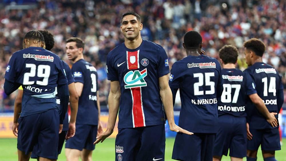 حكيمي يسجل ويساهم في تتويج سان جيرمان بكأس فرنسا للمرة الـ16 في تاريخه