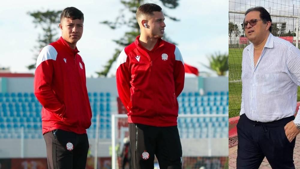 مستقبل غامض لثنائي الوداد البرازيلي وآيت منا في موقف حرج