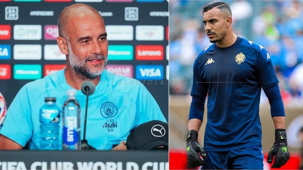 غوارديولا يثني على بنعبيد: "إنه حارس يتميز بكرات طولية مذهلة في الثلث الأخير من الملعب"