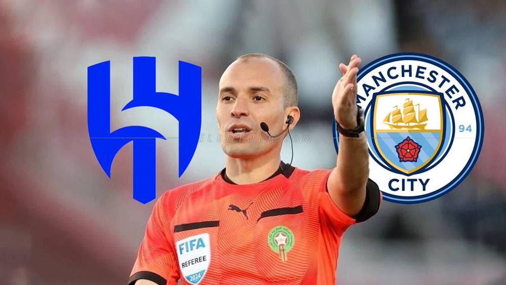 حمزة الفارق حكما مساعدا للفار في مباراة مانشستر سيتي والهلال ضمن مونديال الأندية