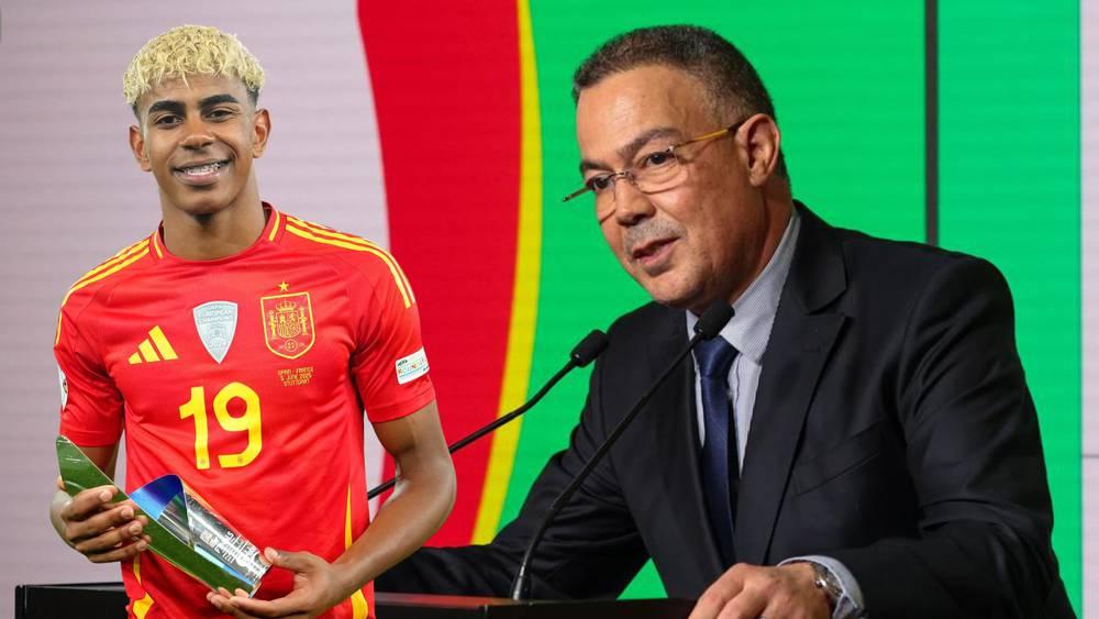 لقجع: "يامال مغربي وكلما تألق أكثر كلما كان قدوة للشباب المغربي"