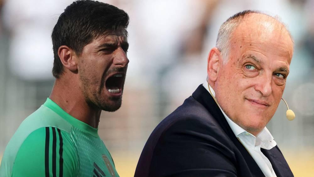 كورتوا عن تيباس: "إنه شخص يريد خطف الأنظار.. لم أرَ في حياتي رئيسا مثله"