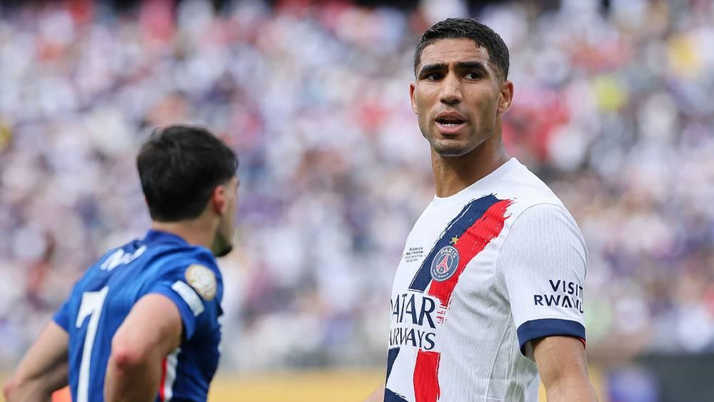 بتقييم "5.8" واستبداله في الشوط الثاني.. حكيمي يتأثر بأداء سان جيرمان في النهائي ويفشل في ختم موسمه التاريخي بلقب كأس العالم للأندية