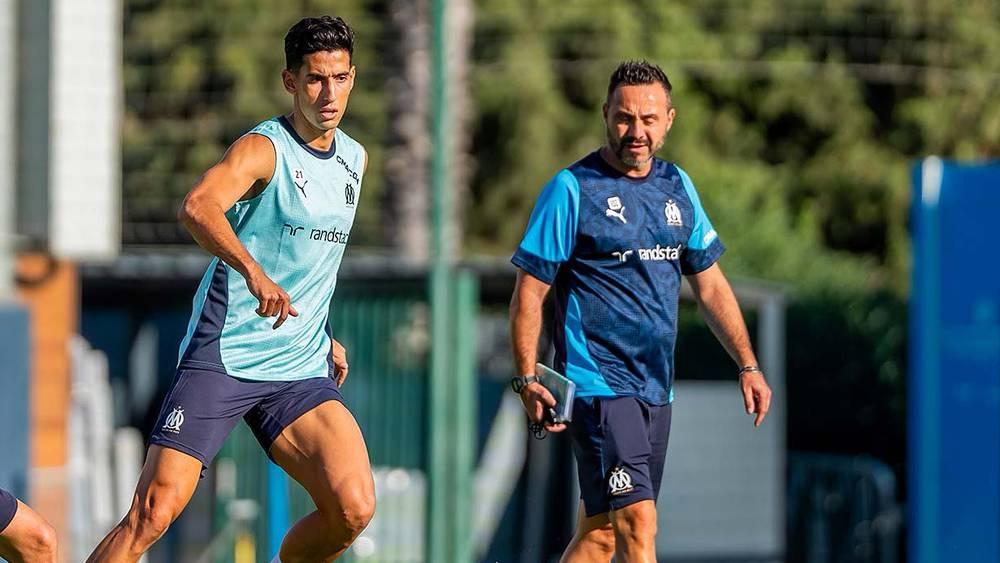 نايف أكرد يخوض أول حصة تدريبية مع أولمبيك مارسيليا