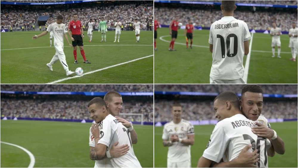 ريال مدريد يكرم الشاب المغربي عبد الرحيم أوحيدا قبل مباراة إسبانيول في "سانتياغو برنابيو"