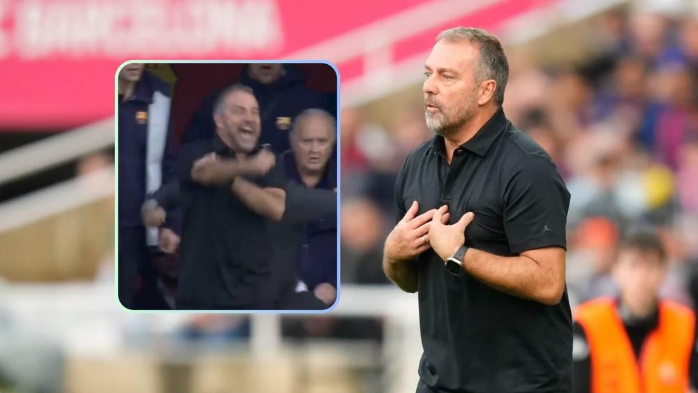 مدرب برشلونة فليك لن يكون حاضرا في الكلاسيكو بعد طرده ضد جيرونا!