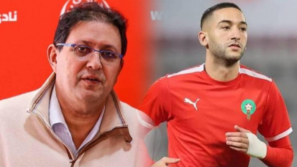 آيت منا: "زياش وقّع للوداد حتى 2027 رغم الإغراءات الخارجية"