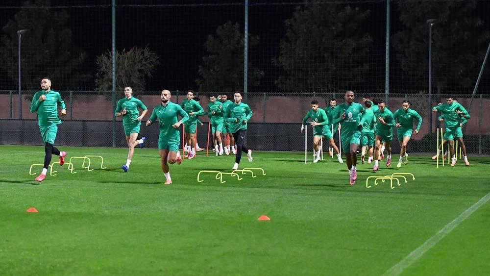 Moroccan National Team Intensifies Preparations with Second Training Session Today Ahead of Mozambique Clash