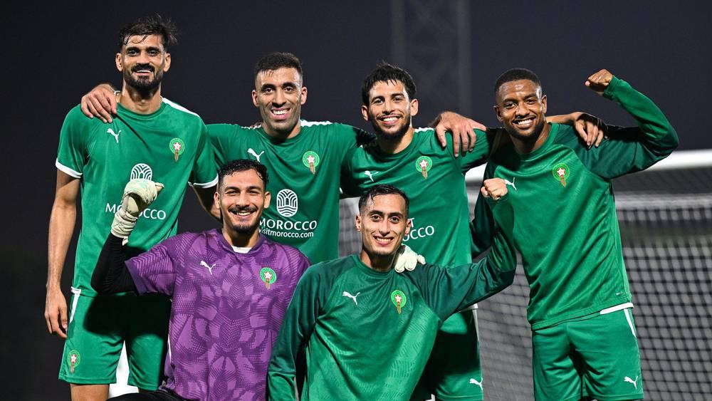 المنتخب المغربي يختتم استعداداته لمواجهة الإمارات في نصف نهائي كأس العرب