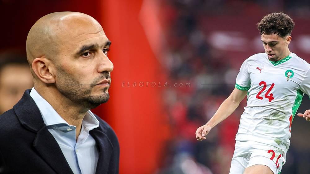 الركراكي: "العيناوي ورقة سقطت من السماء.. الحمد لله لأنني لم أغلق الباب ولم أتراجع عن إقناعه بتمثيل المغرب"