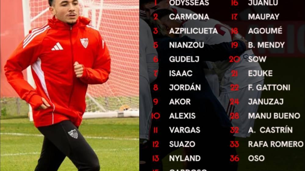 ألميدا يستدعي 25 لاعبا لمواجهة برشلونة مع عودة أربعة أسماء بارزة لتشكيلة إشبيلية