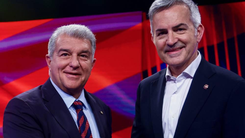 خوان لابورتا وفيكتور فونت يتنافسان في انتخابات رئاسة نادي برشلونة بملعب كامب نو