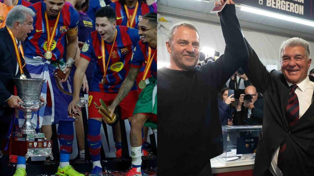 لاعبو برشلونة يدعمون خوان لابورتا بقوة في انتخابات رئاسة النادي