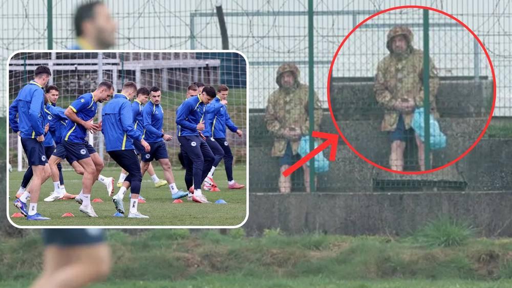 "جاسوس إيطالي بزي عسكري" يشعل أزمة قبل مباراة إيطاليا ضد البوسنة والهرسك!
