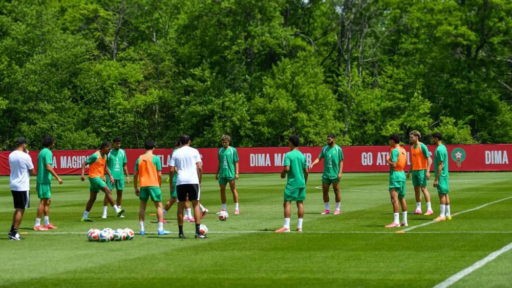 المنتخب المغربي يختتم تحضيراته لمواجهة النرويج وديا غدا الأحد استعدادا للمونديال