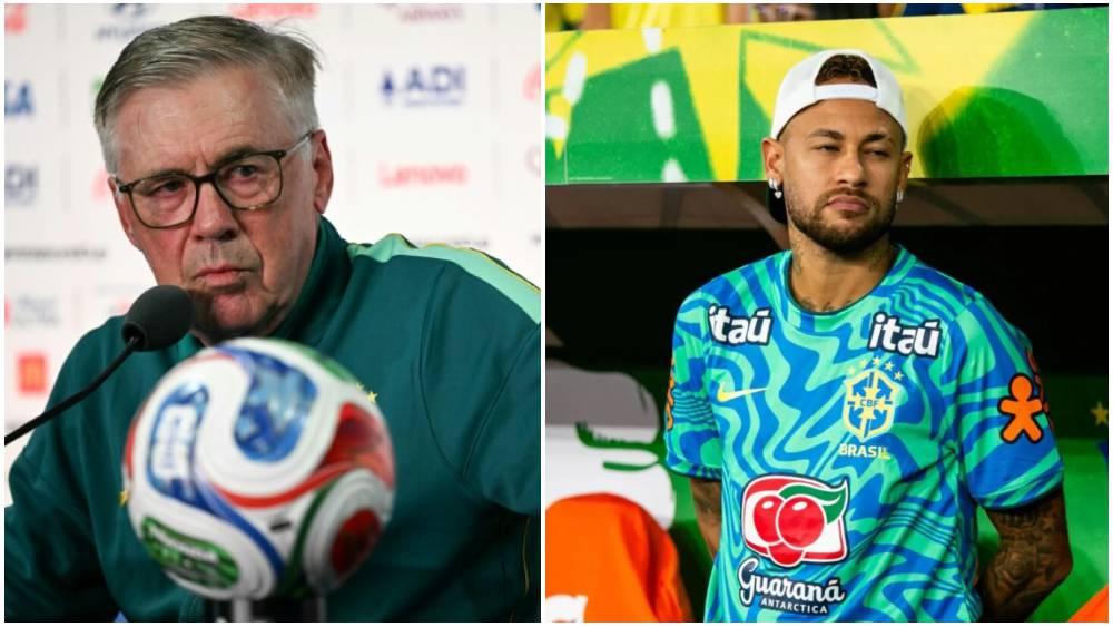 "نتوقع عودته للتدريبات الجماعية الأسبوع المقبل".. أنشيلوتي يؤكد غياب نيمار أمام المغرب